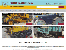 Tablet Screenshot of petermarus.com